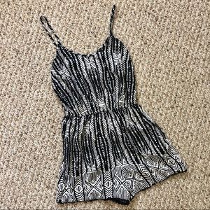 Geometric Print Romper